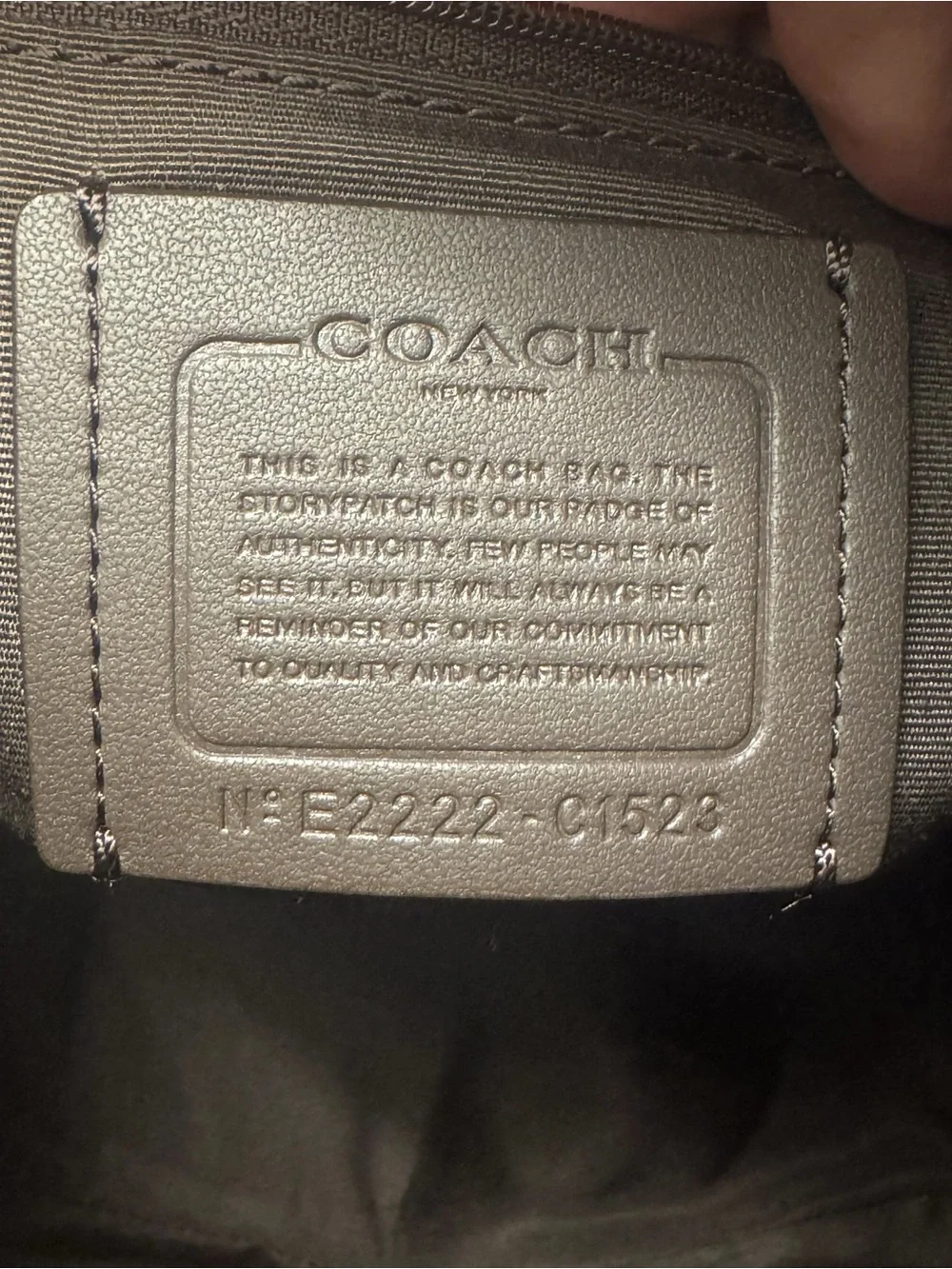 Coach brand size